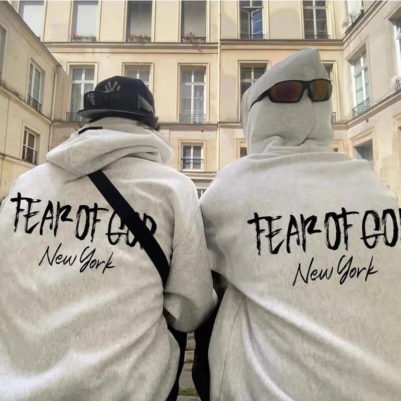 Thời trang Fear of God Áo Hoodie New York dài tay FOG Áo Hoodie couople