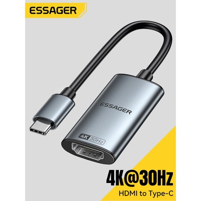 Bộ chuyển đổi Video Essager HDMI sang Type-C Chiếu Hd Tương thích với 4K @ 120hz 4K @ 144hz