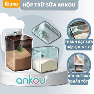 Hộp Đựng Sữa Bột Chống Ẩm Ankou Hộp Trữ Sữa Cho Bé Hút Chân Không Hàng Chính Hãng 1,7L 2,3L