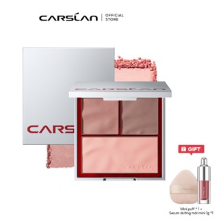 Phấn má hồng CARSLAN đa năng ba màu dùng trang điểm cho đường nét sắc sảo 10.5g