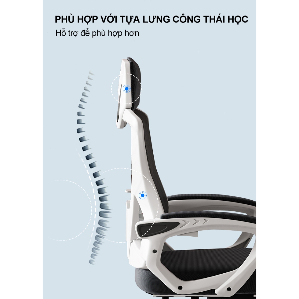 BRTHORY ghế văn phòng ghế ngồi làm việc ghế ngồi học ghế xoay ghế công thái học ghế xoay 360 độ hiện đại có bàn đạp chân | BigBuy360 - bigbuy360.vn