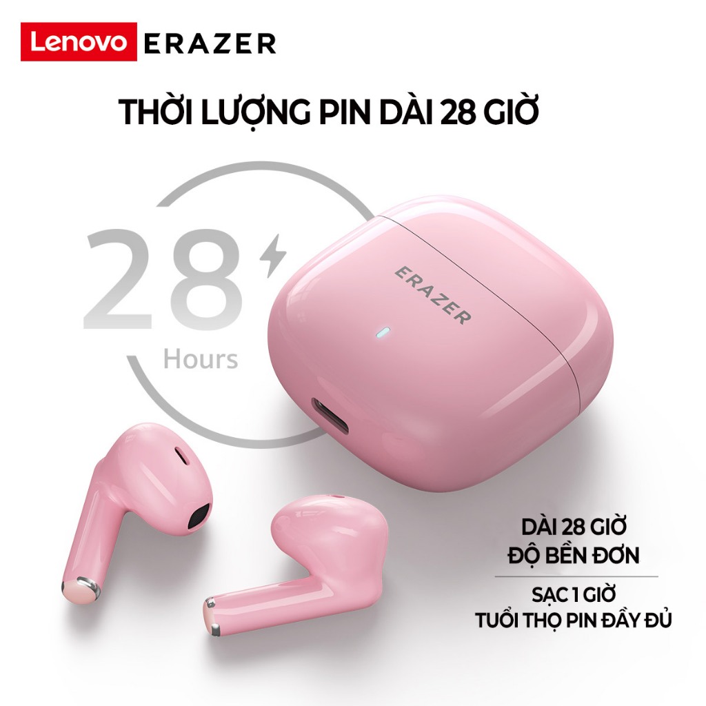 Lenovo ERAZER XT92 Tai nghe bluetooth Tai nghe không dây Bluetooth 5.4 HD Stereo Giảm tiếng ồn thông minh Cảm ứng chống nước có Mic | BigBuy360 - bigbuy360.vn