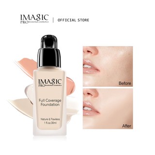Imagic Liquid Foundation Chống Thấm Nước Face Base 5 Màu Trang Điểm Mặt Kiểm Soát Dầu