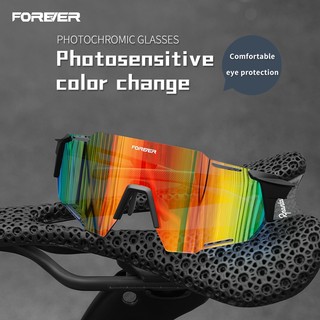 Kính râm Photochromic UV400 dành cho nam và nữ đi xe đạp thể thao ngoài trời thông thường