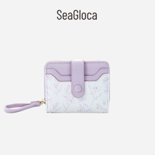 Seagloca Mới Nhỏ Tươi Dây Kéo Ví Dung Tích Lớn Nhiều Khe Cắm Túi Đựng Thẻ Ngắn Cho Nữ