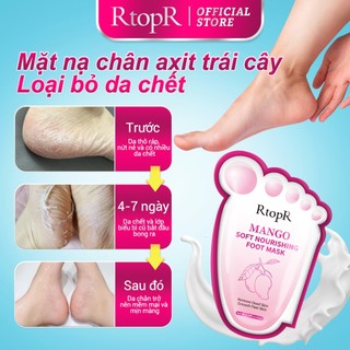 Cặp Mặt Nạ Chân RtopR Tẩy Da Chết 2-7 Ngày ủ Thay Da Chân Foot Peling Mask Loại Bỏ Lớp Da Thô Cứng Hỗ Trợ Làm Sáng Da Cho Chân 40ml