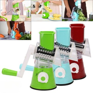 Máy cắt rau đa chức năng/máy cắt rau quay quay tay/máy cắt rau trống ba trong một/ Dụng Cụ Bào Sợi Củ Quả Đa Năng 3 Trong 1