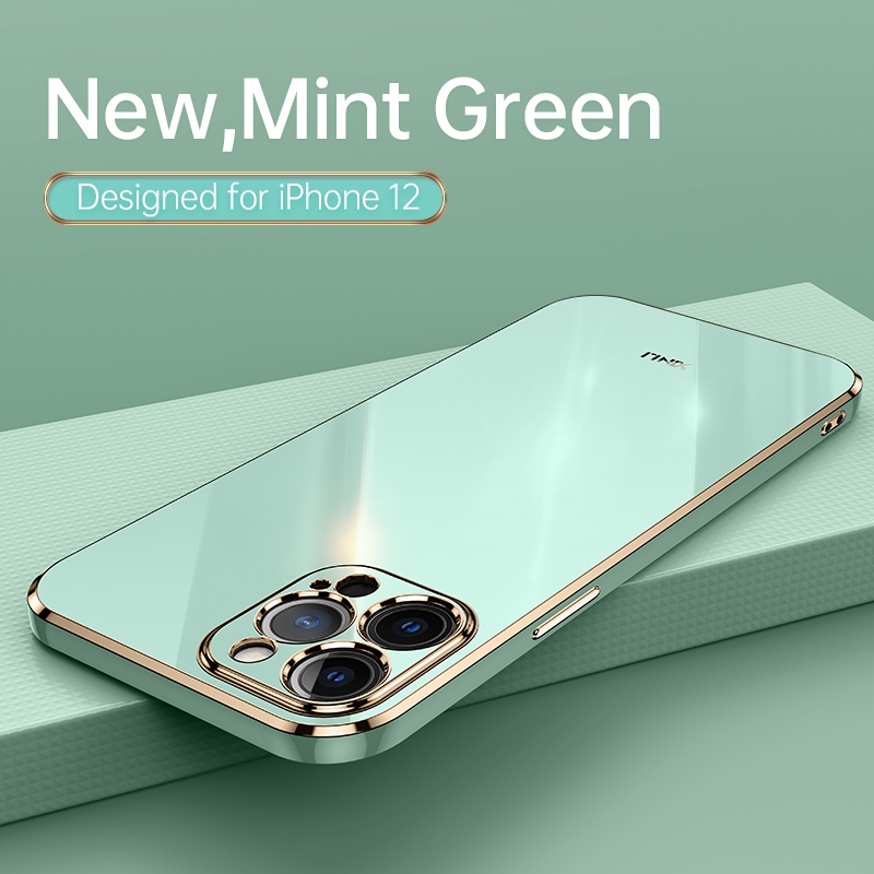 Dành Cho iPhone 15 Pro Max 15 Plus i15 14 Pro Iphone14 13 i12 6D Mạ Mềm TPU Chống Sốc Vỏ Điện Thoại 