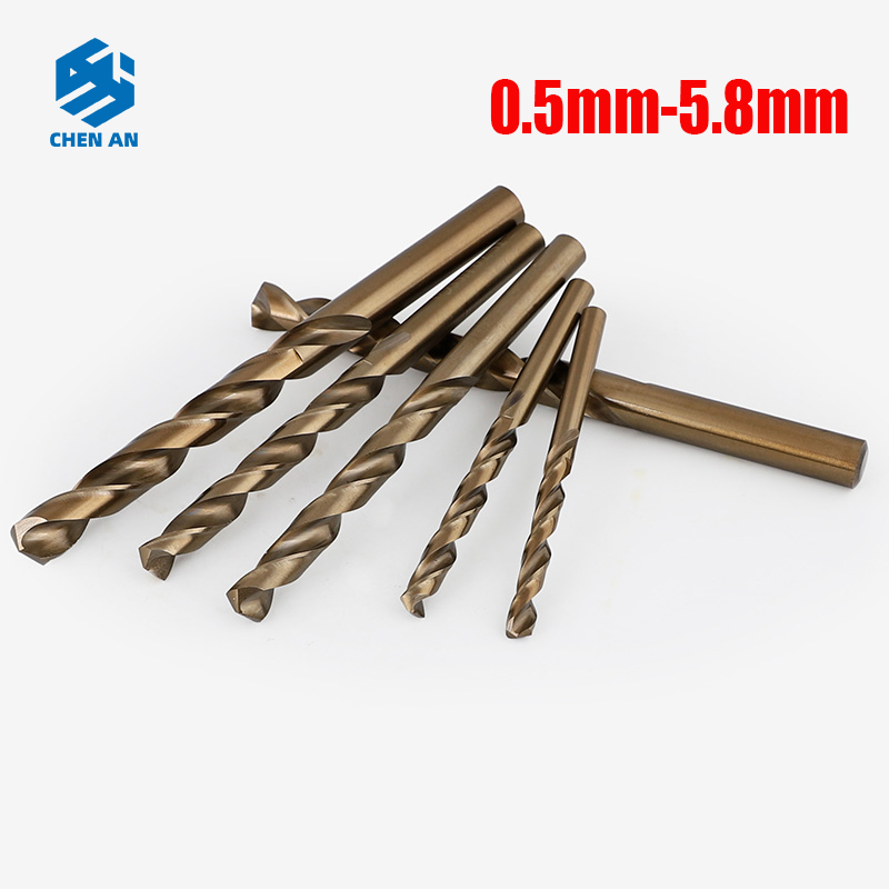 0,5mm-5,8mm HSS M42 Cobalt Mũi khoan xoắn mini trang sức gỗ tay Jobber Mũi thép không gỉ cao CHENAN