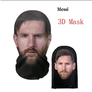 Mũ đội đầu 3d Mặt nạ ngộ nghĩnh NBA Star Mũ đội đầu Gạc thoáng khí Mặt nạ Messi