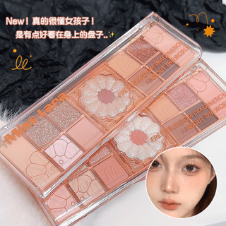 Bảng Phấn Mắt MISS LARA Tự Nhiên Matte Shimmer Flash Chống Thấm Nước 12 Màu Phấn Mắt MS-266