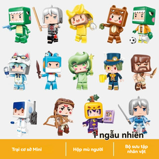 [Sẵn sàng] mô hình minecraft mini hộp minecraft My Mini World Base Camp Hộp bí ẩn gia đình tuyệt vời Đồ chơi lắp ráp Quà tặng nhỏ Búp bê khối lúa mì Khối khối lúa mì Khối khối khối Khối cơ sở thế giới của tôi Hộp bí ẩn búp bê trại