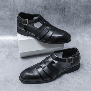 Thời Trang Mùa Hè Nam Sandal Công Sở Giày Dép Da Thoáng Khí Chất Lượng Cao Đẹp Trai