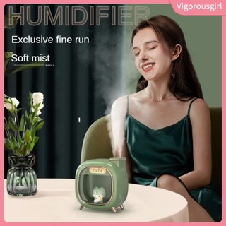Máy tạo độ ẩm phun đôi Máy tính để bàn nhỏ Im lặng Dung tích lớn Máy phun dưỡng ẩm hương liệu Atmo