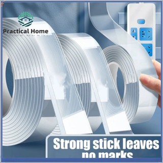 Cuộn 1 / 3 / 5m Băng chắc chắn không đánh dấu / Băng nhà bếp Poster Băng thảm hai mặt Băng chống đánh dấu trong suốt / Băng chống thấm có thể tái sử dụng