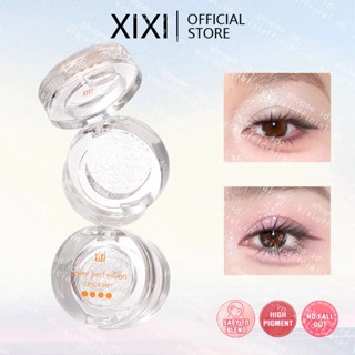  Xixi Monochrome Glitter Eyeshadow Shiny Diamond Eye Shadow Palette Chống Thấm Nước Highlighter Powder Shimmer Bright Earth Color Eye Makeup Cosmetics 