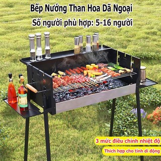 Bếp nướng than gấp gọn-Bếp Nướng Than Hoa Dã Ngoại Picnic-BBQ hàng nhập khẩu cao cấp dùng để nướng ngoài trời phù hợp dã ngoại du lịch