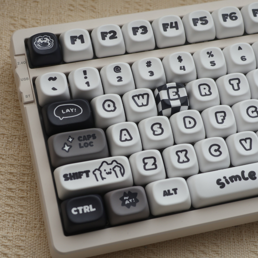 Mèo Và Chó Con Keycaps MOA Profile PBT Chất Liệu Thăng Hoa Nhiệt Cá Tính Dễ Thương Keycap Cho Bàn Phím Cơ | BigBuy360 - bigbuy360.vn