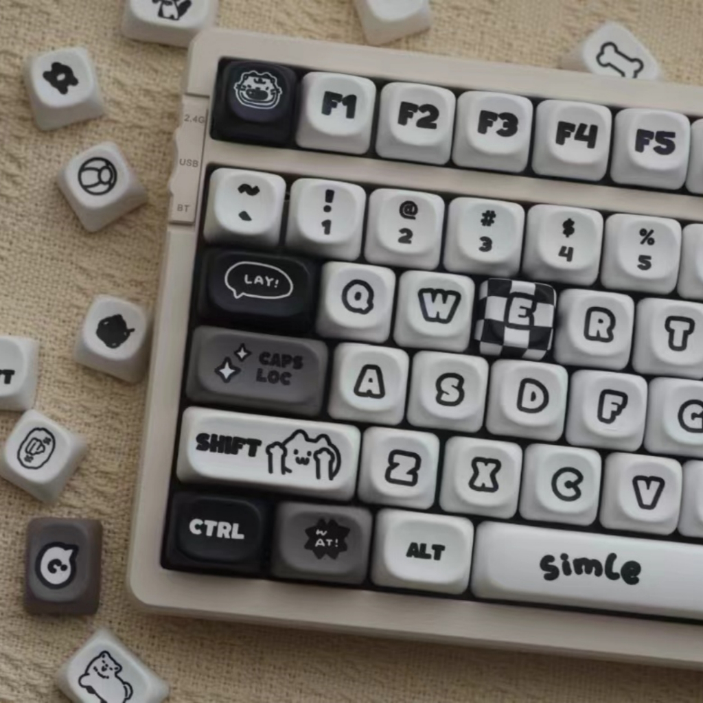 Mèo Và Chó Con Keycaps MOA Profile PBT Chất Liệu Thăng Hoa Nhiệt Cá Tính Dễ Thương Keycap Cho Bàn Phím Cơ | BigBuy360 - bigbuy360.vn