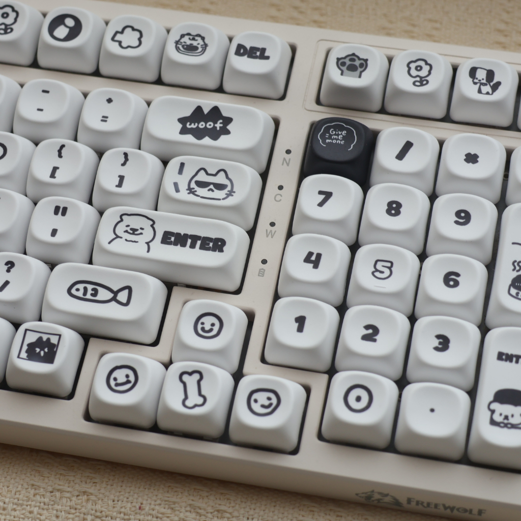 Mèo Và Chó Con Keycaps MOA Profile PBT Chất Liệu Thăng Hoa Nhiệt Cá Tính Dễ Thương Keycap Cho Bàn Phím Cơ | BigBuy360 - bigbuy360.vn