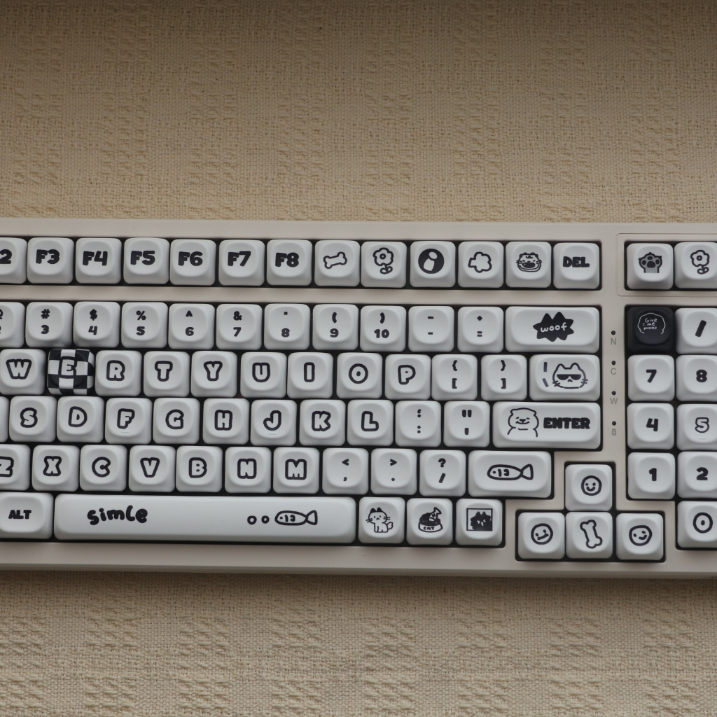 Mèo Và Chó Con Keycaps MOA Profile PBT Chất Liệu Thăng Hoa Nhiệt Cá Tính Dễ Thương Keycap Cho Bàn Phím Cơ | BigBuy360 - bigbuy360.vn