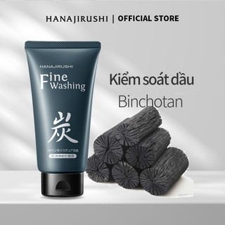 Sữa Rửa Mặt Cho Da Dầu HANAJIRUSHI Với Than Hoạt Tính Sạch Nhờn Dầu rửa mặt vào mùa hè 120g