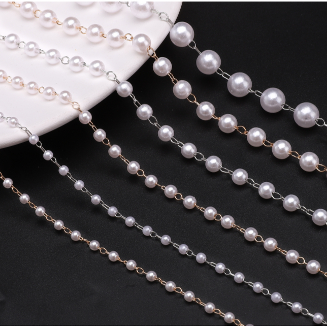 50cm / túi ABS Ngọc Trai Dây Chuyền Cho DIY Vòng Cổ Vòng Tay Bông Tai Trang Sức Làm Phụ Kiện