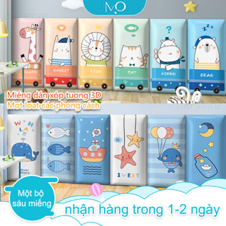 6Pcs 180*60cmmiếng xốp dán tường 3D Miếng Dán Tường Cho Bé tấm lót dán tường cho bé miếng xốp dán tường chống va đập cho bé xốp dán tường miếng ốp Tường chống va đập Xốp dán tường chống va chạm xốp dán tường loại dày