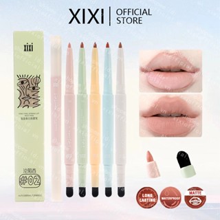 Xixi Với đầu cọ lót môi mờ, Bút Son môi không khô lâu trôi Bút kẻ môi 2 trong 1 Bút kẻ môi Trang điểm NO.D465