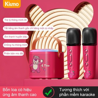 Loa không dây có Karaoke Bluetooth Home KTV Karaoke Đèn RGB Loa Bluetooth Mini di động loa bluetooth mini karaoke