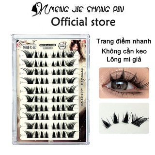 Mengjieshangpin 10 hàng miễn phí keo lông mi tự dính ngọt ngào quyến rũ cáo lông mi giả cuộn 10-13mm
