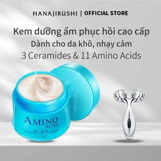 Axit Amin Kem dưỡng ẩm mặt HANAJIRUSHI 80g Dưỡng ẩm phục hồi với Hyaluronic Acid Dễ dàng hấp thụ