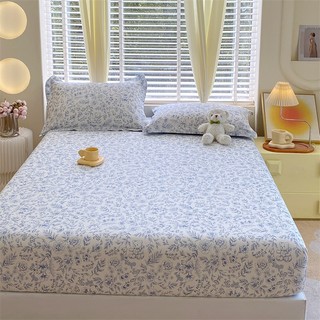Drap giường 100% cotton Cao Cấp Khổ 1m2 / 1m6 / 1m8 Có 4 size