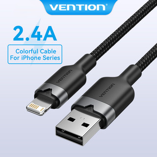 Cáp USB A Vention cho iPhone 2.4A Cáp Lightning sạc nhanh cho iPad Cáp dữ liệu sạc điện thoại Mini