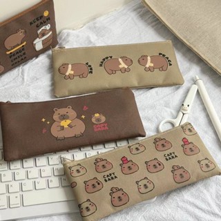 Capybara Oxford Vải Hộp Đựng Bút Chì Hoạt Hình Dễ Thương Sinh Viên Túi Đựng Bút Chì Túi Văn Phòng Phẩm Túi Bảo Quản