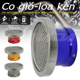 Co gió-loa kèn CNC và lọc bụi  lọc bụi - dùng cho bình xăng con và họng ga Fi PWK MAI MÃ LAI