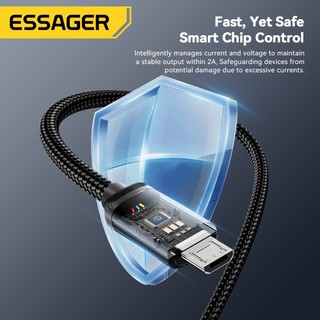 Cáp dữ liệu sạc nhanh USB-A sang Micro ESSAGER 2A
