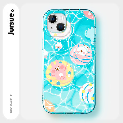 Ốp lưng JURSUE mềm chống bẩn hình bựa ngộ nghĩnh dễ thương đẹp cho iPhone 16 15 14 13 12 11 Pro Max SE 2020 X XR XS 8 7 Plus kute Y5362Q