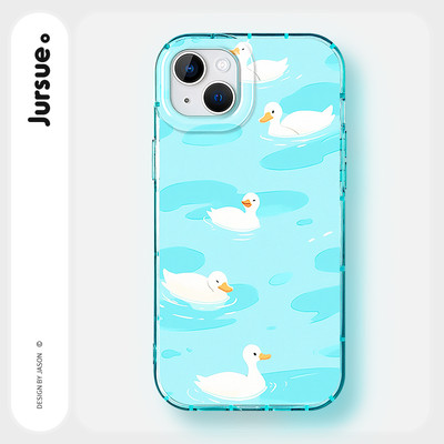 Ốp lưng JURSUE mềm chống bẩn hình bựa ngộ nghĩnh dễ thương đẹp cho iPhone 16 15 14 13 12 11 Pro Max SE 2020 X XR XS 8 7 Plus kute Y5351Q