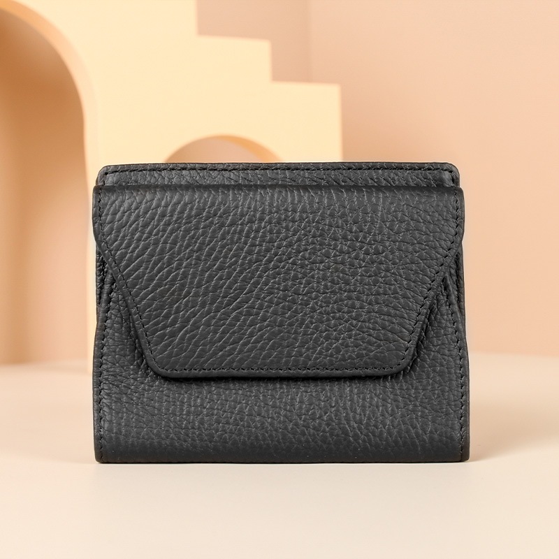 Ví ngắn da bò lớp đầu tiên cao cấp dành cho nữ Ví đựng thẻ da thật