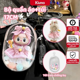 【Vận Chuyển 1 ngày】Bộ đồ Labubu Quần áo Váy Cotton nguyên chất 15cm Bộ đồ Macaron (Chỉ quần áo)