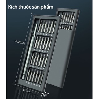 Bộ tuốc nơ vít đa năng, Bộ tuốc nơ vít đa năng Mini 25 đầu nhỏ, có thể sửa chữa điện thoại di động, máy tính xách tay, kính, đồng hồ