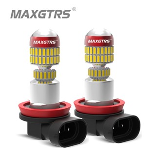 Maxgtrs 2x H8 H11 9005 HB3 9006 HB4 H16 78 SMD 4014 Chip Đèn LED Ô Tô Đèn Sương Mù Đèn Chạy Ban Ngày DRL Trắng Vàng Băng Xanh