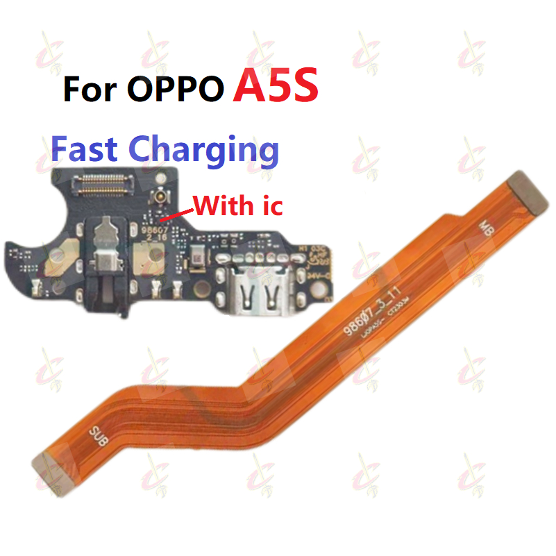 Cáp Nối Main  Cụm chân sạc Cho OPPO A5S