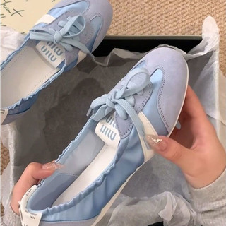 Daxingzhe Phong Cách Mới Thoáng Khí Giày Trắng Slip-On Pháp Nhẹ Nhàng Ba Lê Giày Thể Thao Nữ