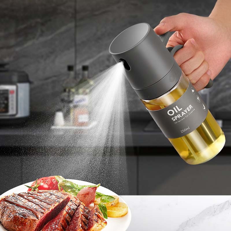  GONQIN Bình xịt dầu ăn thủy tinh phun sương 250ml Spray Oil Bottle Glass Oil Dispenser Container 