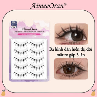 Set 5 cặp lông mi giả aimeeoran aimeeoran m09/ 009 sợi ngắn dày tự nhiên