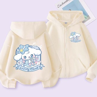 W.G.Q Áo khoác zip cho phụ bé gái , Áo cardigan trùm đầu với túi lớn ở hai bên Thiết kế in thoải mái