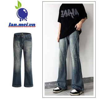 【S-3XL Quần Jean Ống Đứng Dáng Ôm Màu Xanh Dương Phong Cách Đường Phố Tối Giản Thời Trang Cho Nam Và Nữ Quần Jean Nam Nữ Unisex Dáng Suông Rộng, Quần Bò Baggy Trơn Form Ống Rộng Dễ Phối Đồ, Chất Jean Đẹp