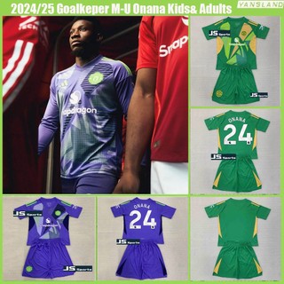 2024 / 25 m-u onana thủ môn trẻ em & người lớn size jersey